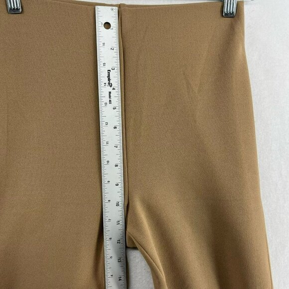 H&M Bell Bottom Pants Women's Sz S Brown Seamless Slim Fit Flare Leg Stretch - Picture 4 of 13